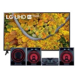 COMBO: TELEVISOR LG SMART 50" 4K  50UR7300 + EQUIPO DE SONIDO LG CK57
